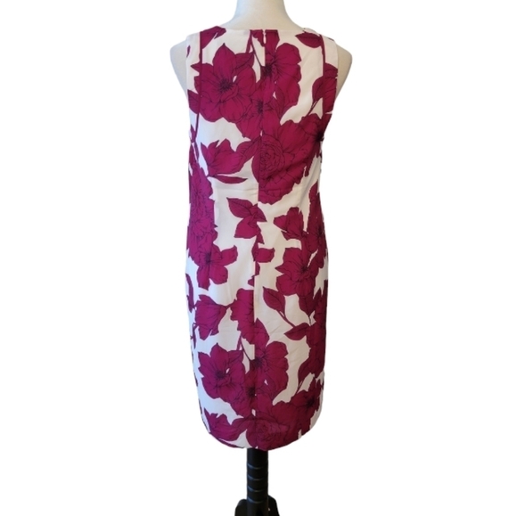 NWT Banana Republic Sleeveless Floral Sheath Dress Size 6 - Picture 3 of 5
